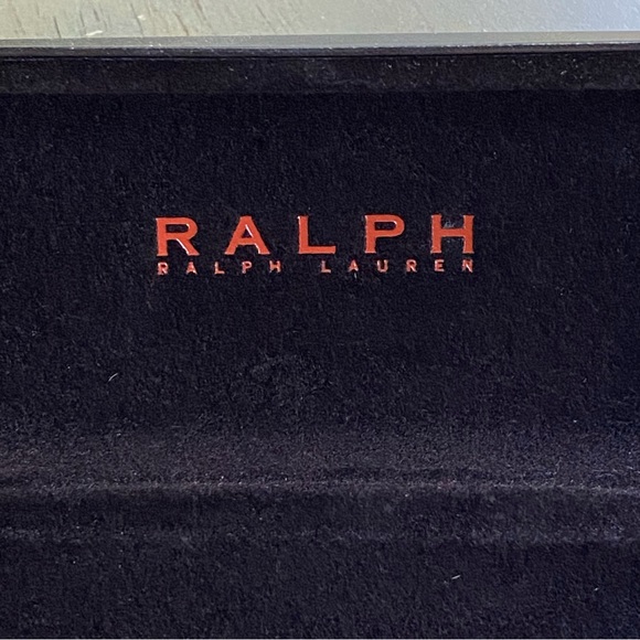 Ralph Lauren Black Eyeglasses Case Hard Clamshell Glasses Rectangle Holder - Picture 11 of 13